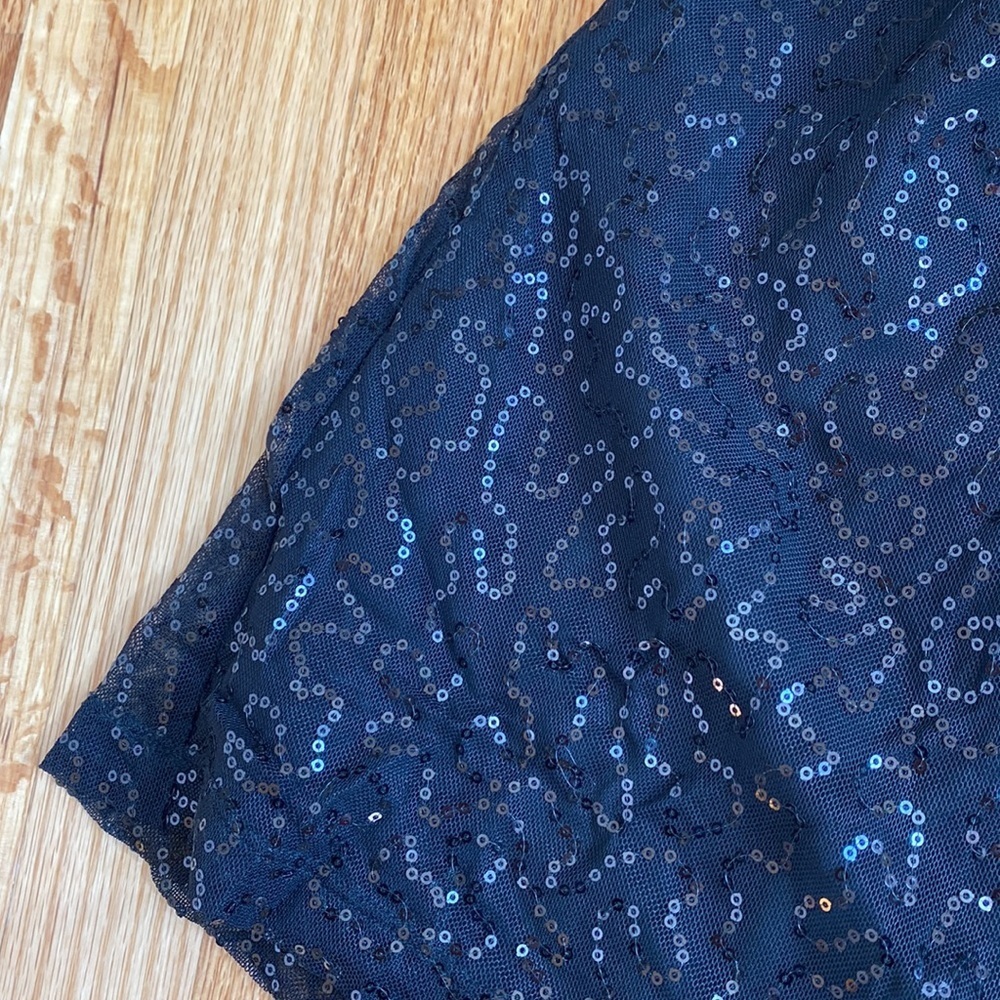 Sequined Skirt 2 black skirt Black Sequins Sparkle Date Night Taylor Swift Eras‎ - Picture 2 of 9